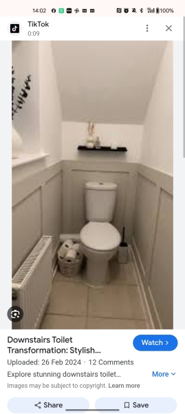Downstairs cloakroom renovation Edwardian house