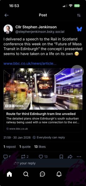 Edinburgh trams - where is the route going?!