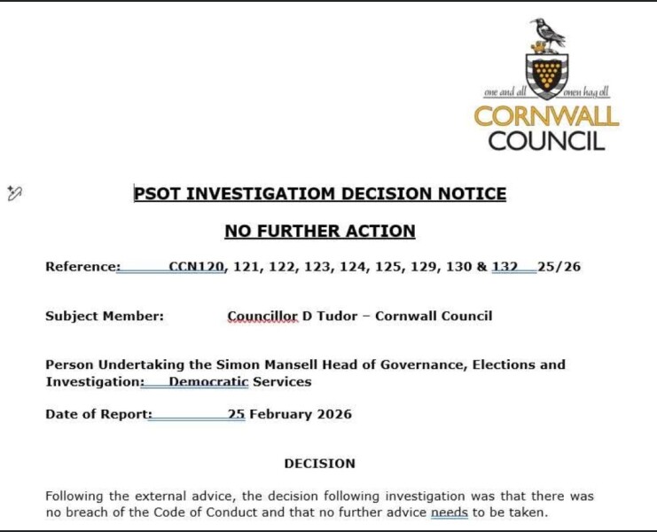 Gender critical councillor challenges Cornwall Council over trans comment complaints