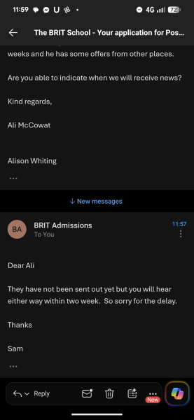 KS4 brit school 2026
