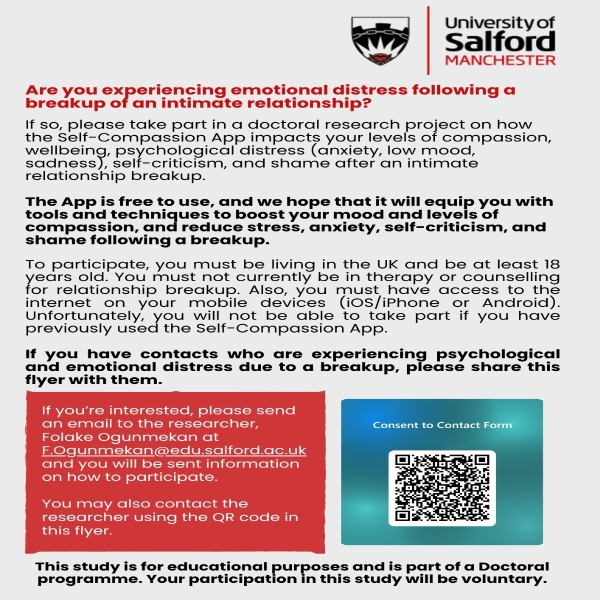 University Project: Self-compassion App for Intimate Relationship Breakup