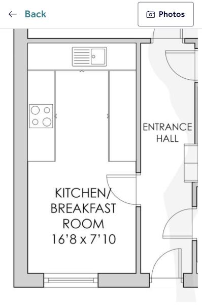 Small kitchen - corner benches and table sets