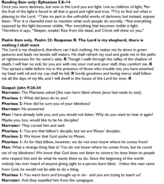 Sharing Sunday services