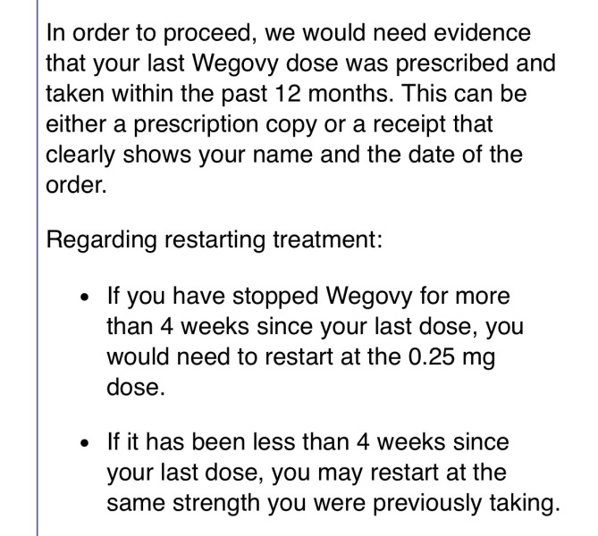 Mounjaro maintenance after a break?