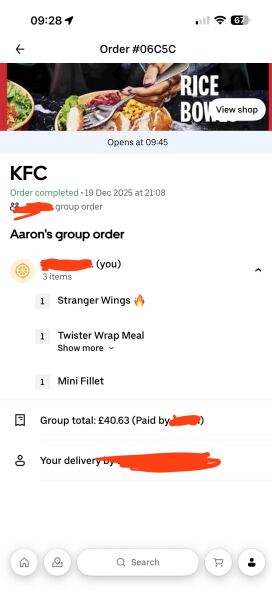 To think DH changed my order?