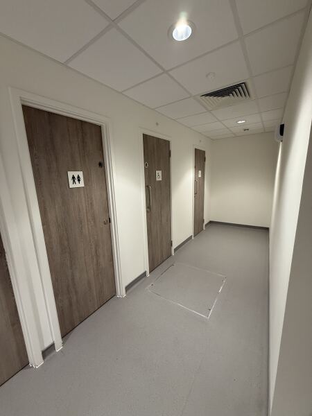 Hospital toilets. Mixed sex