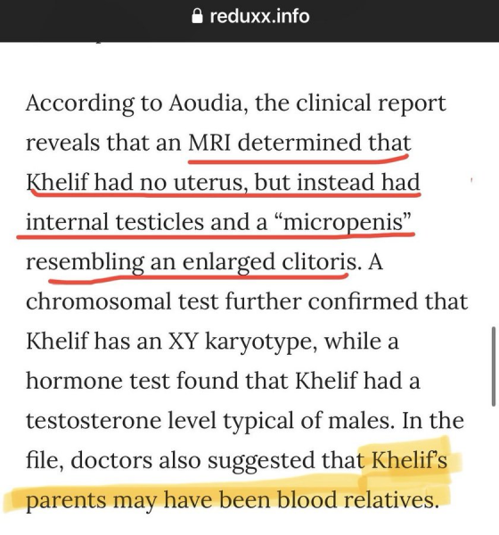 'Imane Khelif confirms she has the SRY Gene'