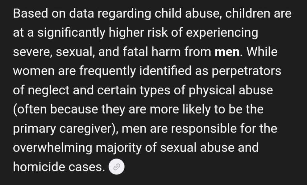 To think male nursery workers should be banned for safety reasons?