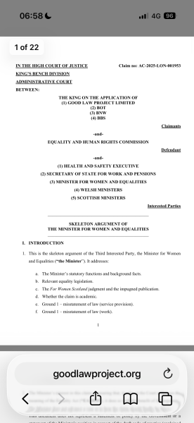 Bridget Phillipson now says EHRC single-sex guidance will NOT apply to workplaces