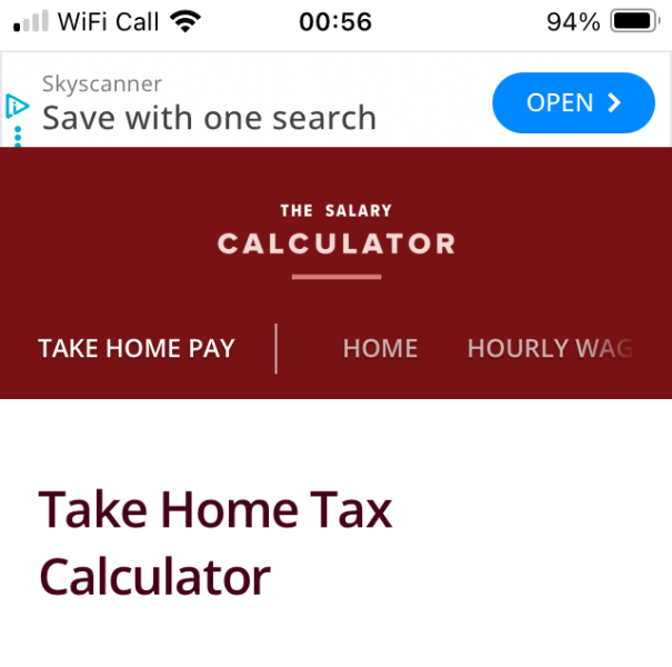 Can you help me work out take home pay please