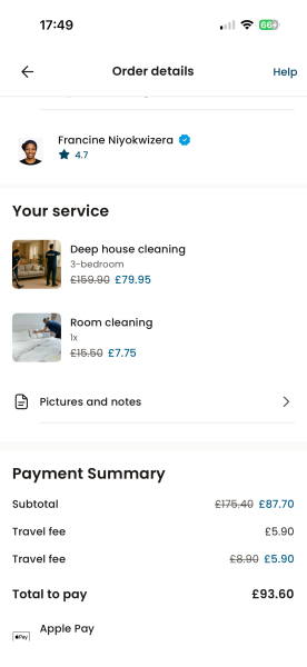 £170 for two hours cleaning reasonable?