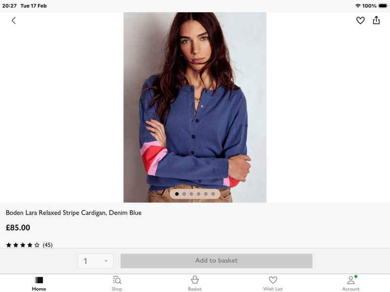 Chunky blue cardigan please help!
