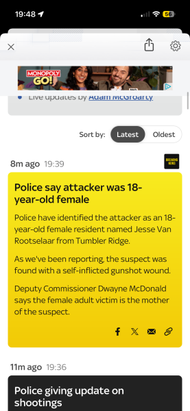 Mass Shooting in Tumbler Ridge Canada