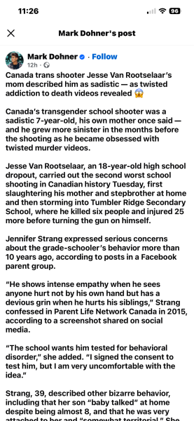 Mass Shooting in Tumbler Ridge Canada