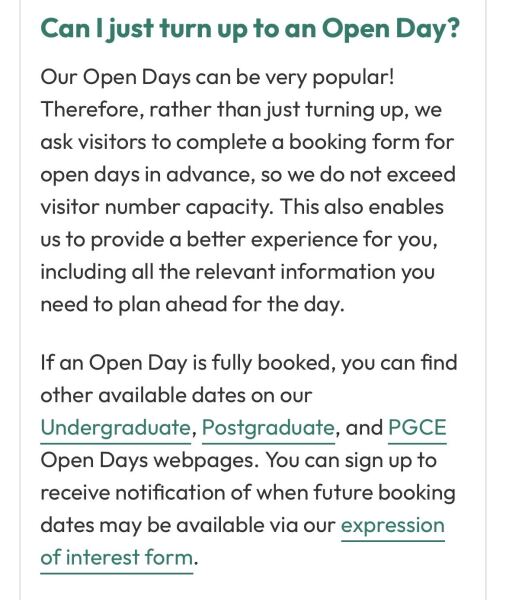 Exeter: uni de jour ! Why ? Everyone we know wants it ?