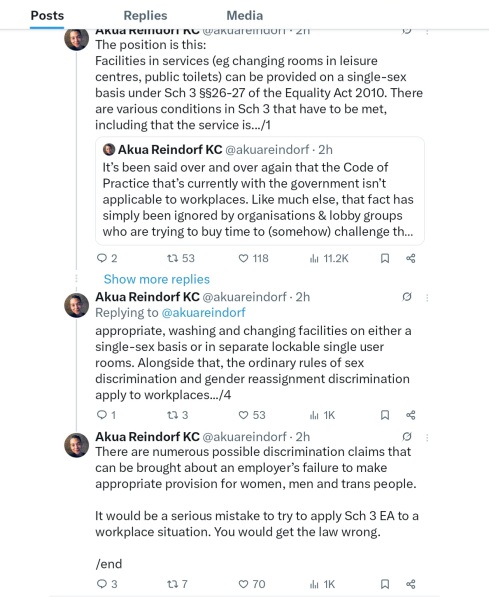 Bridget Phillipson now says EHRC single-sex guidance will NOT apply to workplaces