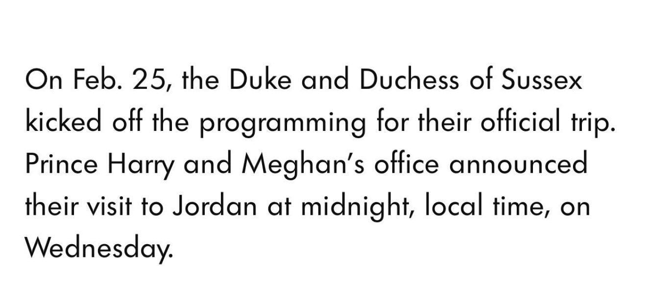 Harry and Meghan on another pretendy royal tour