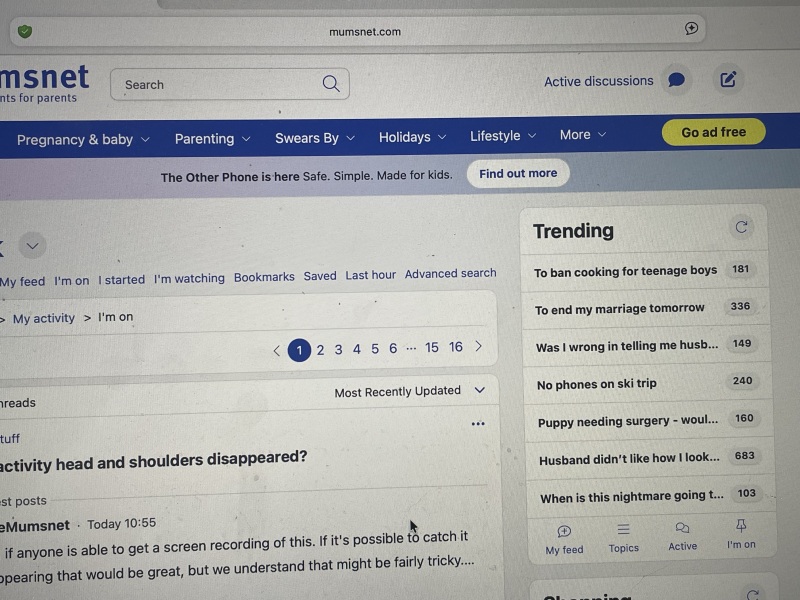 My activity head and shoulders disappeared?
