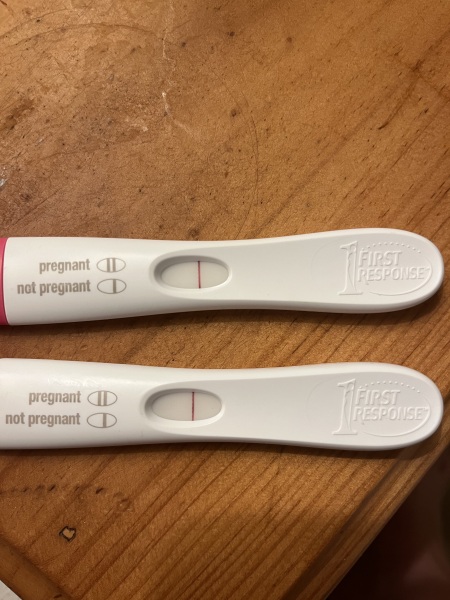 Faint line at 10dpo?