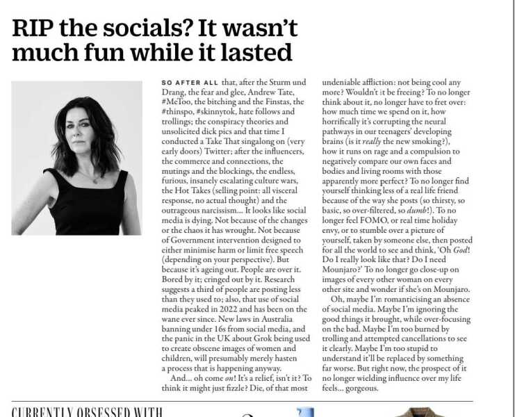 Death of social media?