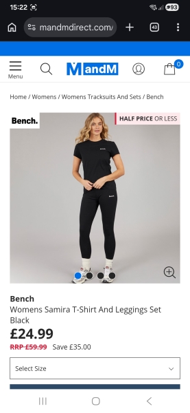 Larger lady gym wear