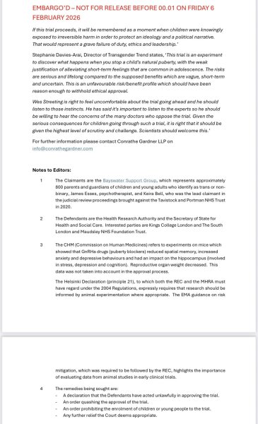 Judicial Review to PB trial is to go ahead