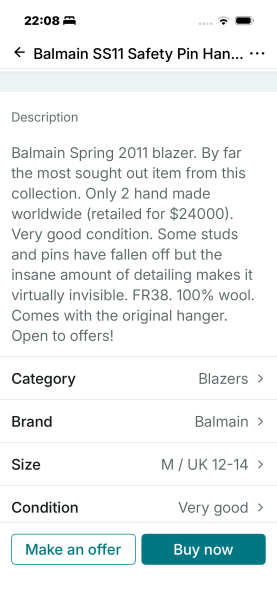 The most expensive thing I’ve ever seen on Vinted.