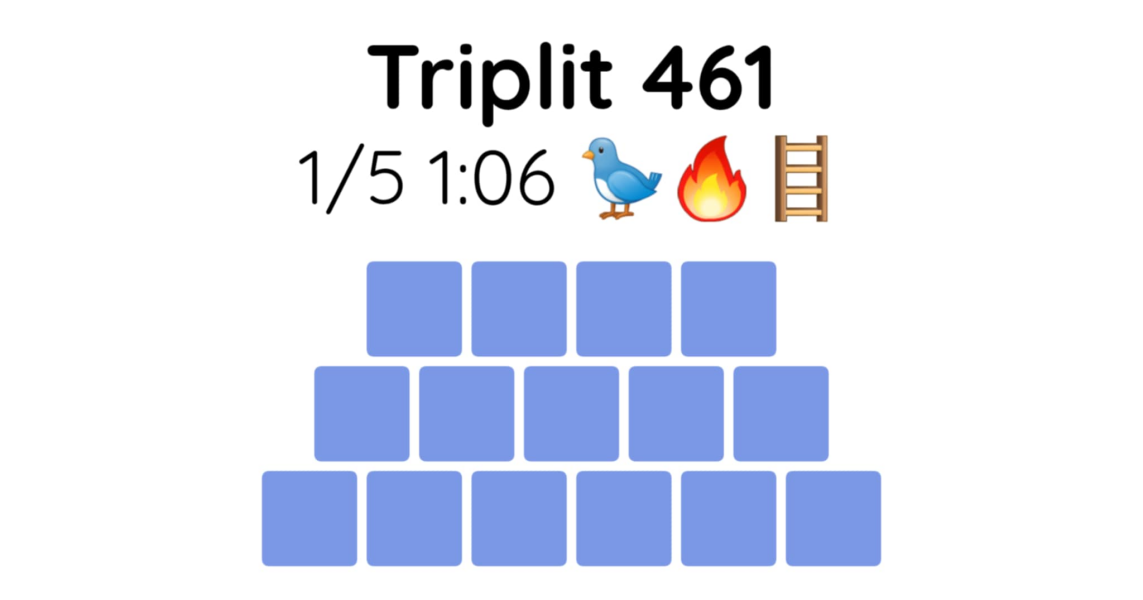 Yet another new word game - let me introduce you to Triplit!