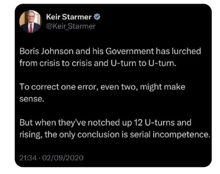 Another U turn, Council elections this time.