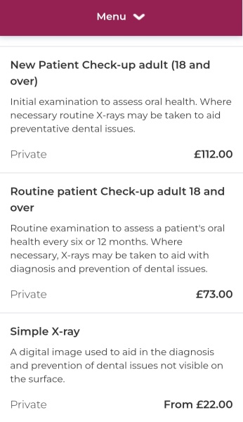 Any benefits to an NHS dentist if not entitled to free treatment?