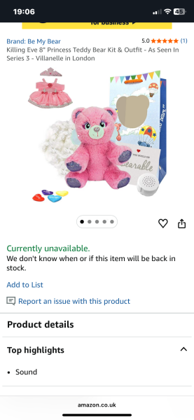 To want dd's teddy back?