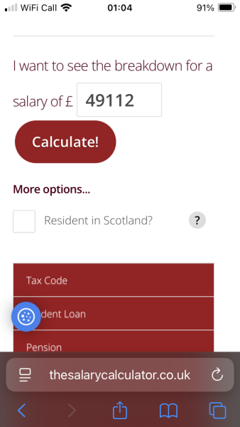 Can you help me work out take home pay please