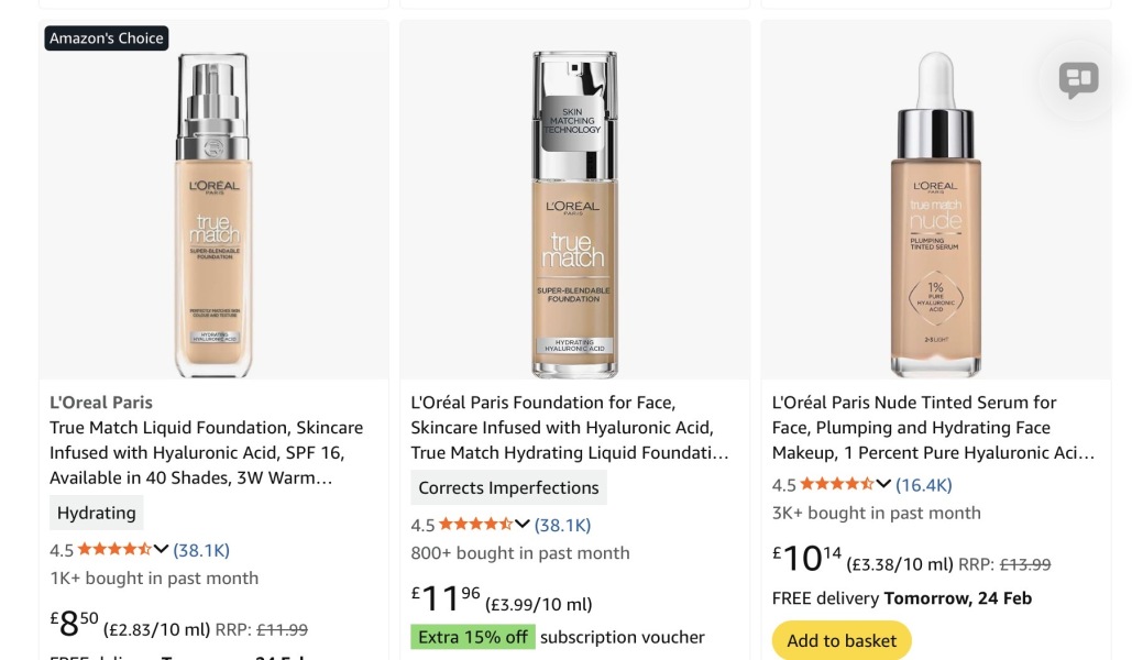 Foundation recommendations for older skin