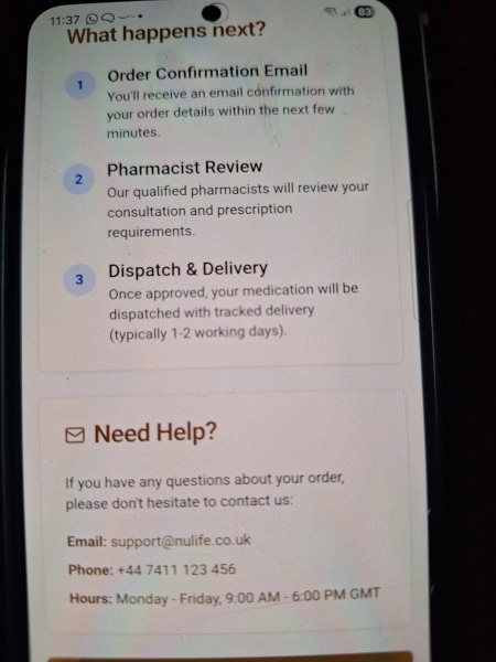 Absolutely bizarre experience ordering from NuLife.   Anyone else? e