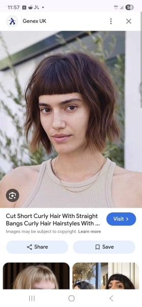 Hairdressers, can a straight fringe be softened?