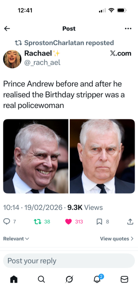 Andrew - continuing his effort to end the Monarchy, part 2