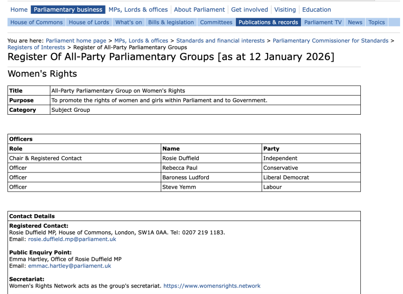 Women’s Rights Network imploding