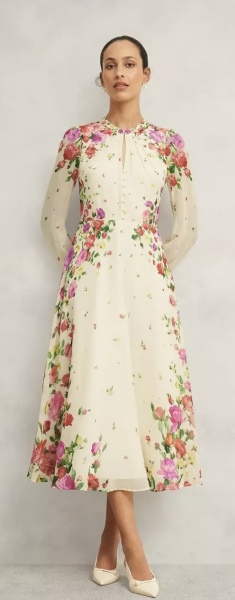 Too white for a wedding guest dress?
