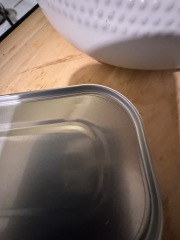 Would this tin dent bother you?