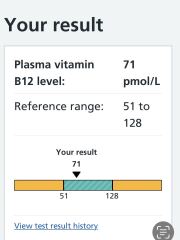 B12 - can anyone advise me on my blood results