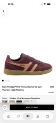 Help me decide on burgundy trainers