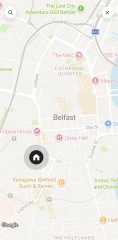 Which of these locations is better for exploring Belfast on foot?