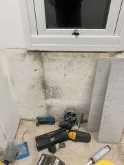 Leak from bathroom ceiling collapsed