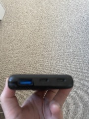 To ask for help charging a power bank? So confused.