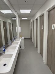 Hospital toilets. Mixed sex