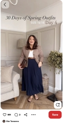 Smart casual summer clothes for trip - plus size
