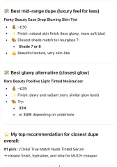 Hourglass  veil Hydrating skin ring dupe 7
