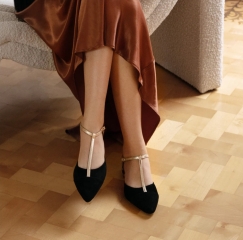 What shoes with this Navy Dress for formal dinner