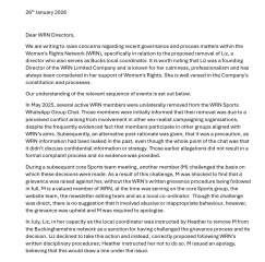 Women’s Rights Network imploding