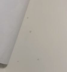 Help! White tack has left grey marks on wall…